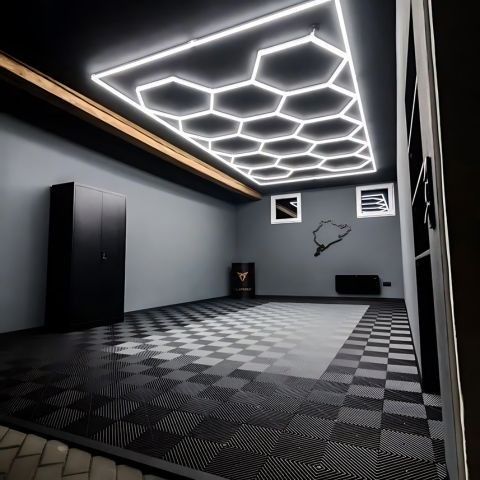 Hexagon Garasje led-lys inkludert ramme!