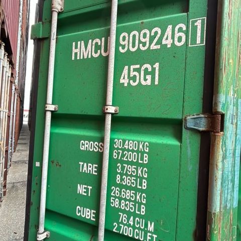 LAGERVARE: Brukte 40 ft HC container. AS IS. Tananger