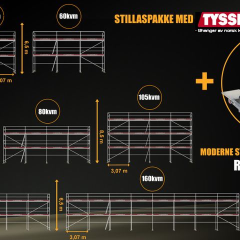 TILHENGERPAKKER-Stillashenger Tysse-Totalvekt 1300kg