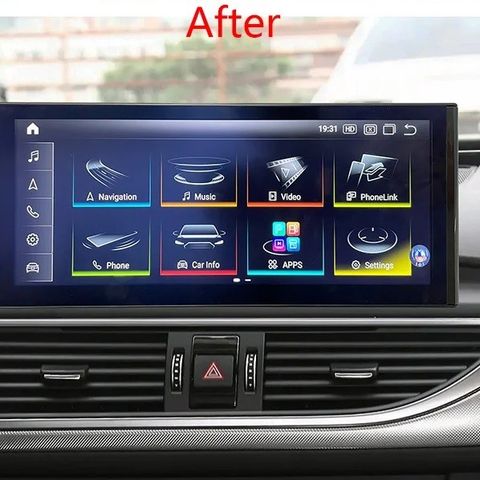 AUDI Android bilstereo multimedia, bilnavigasjon, Apple CarPlay, DAB+ bilradio