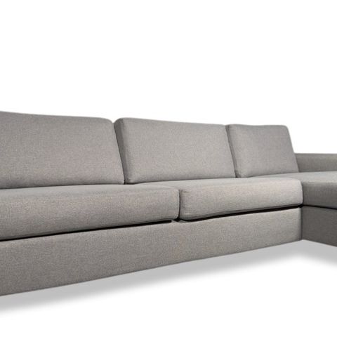 Kampanje - FRI FRAKT | Nyrenset | Grå Modern Living 4 seter sofa med sjeselong