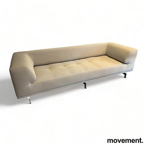 3-seter sofa i beige stoff fra Erik Jørgensen / Fredericia, modell Delphi, desig