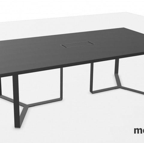 11 stk Konferansebord / møtebord i mørk grå fra Narbutas, modell Plana, 240x120c