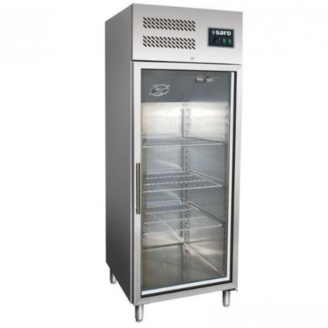 Kjøleskap med glassdør rustfri for Storkjøkken | SUPER PRIS