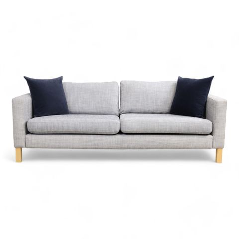 Fri Frakt | Nyrenset | Grå IKEA Karlstad 3-seter sofa