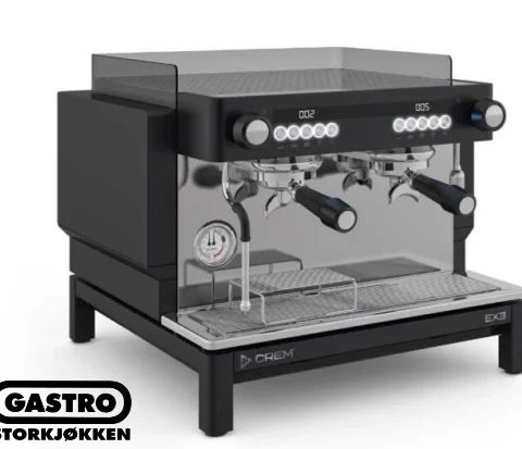 Crem Coffee Queen Espressomaskin EX3 Mini 2Gruppers display TA