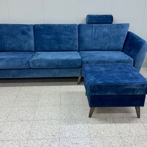 Kvalitets sofa med pall Sone høy fra Fagmøbler