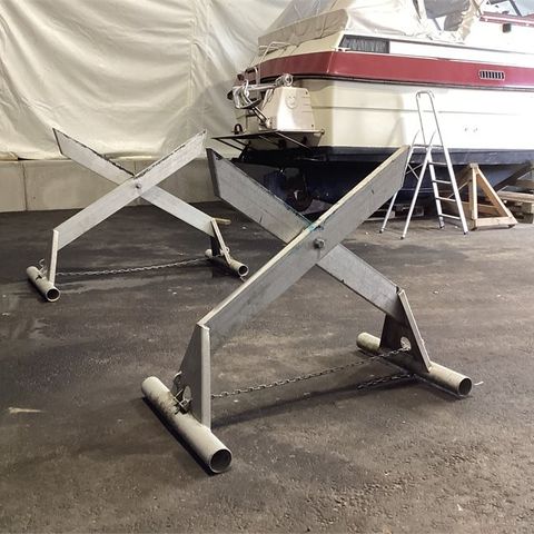 Båtkrybber - 5 komplette sett Båtkrybber av aluminium