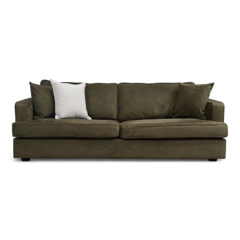 Fri Frakt | Nyrenset | Elegant 3-seter sofa i velur