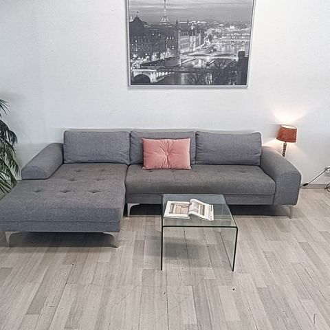 Billig Lys grå S-sofa | hent selv for 2000kr