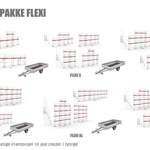 Tilhengerpakker FLEXI - Varehenger Tysse - Salg / leasing