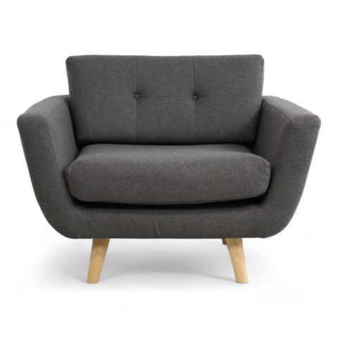 Fri Frakt | Nyrenset | Mørk grå Sofa Company Vera lenestol