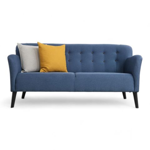 Fri Frakt | Nyrenset | Blå 3-seter sofa