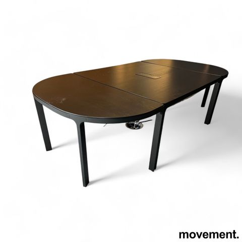 IKEA Bekant møtebord / konferansebord i sort, 280x140cm, passer 8-10 personer, p