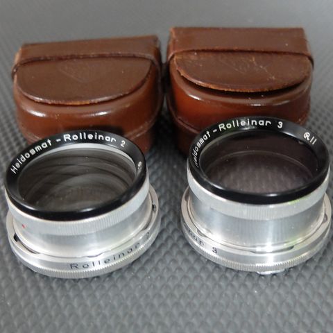 2 sett Close Up Lenses Rolleinar 2 og 3 for Rolleiflex 3.5F