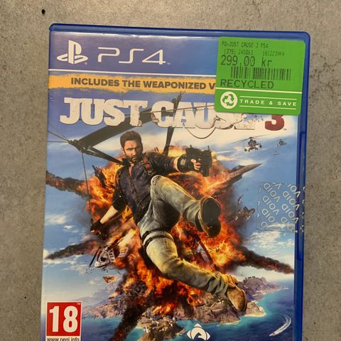 PS4 spill - Just Cause 3 og Farming Simulator 17