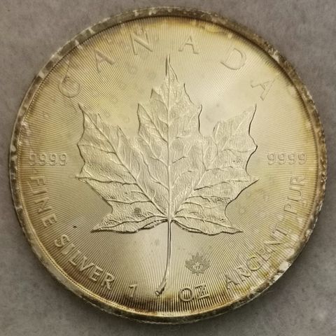 2017, Maple Leaf, 1 oz, 9999 sølv.