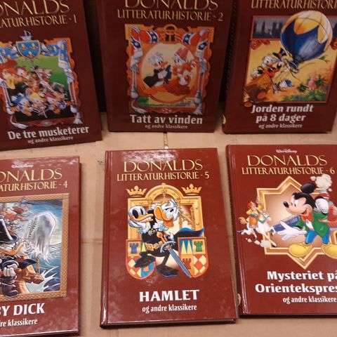 Donald duck litteratur historie 6 bøker uleste mint. Kr 1400.