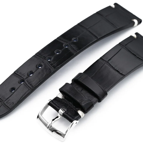 Miltat Leather Watch Strap - Klokkereim - 19-20 mm