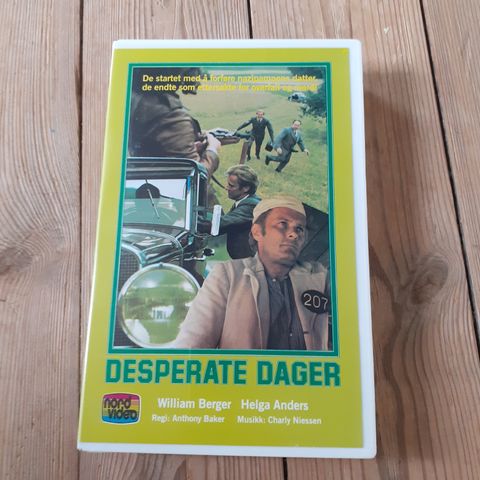 DESPERATE DAGER. NORSK BIG BOX VHS UTLEIEFILM.