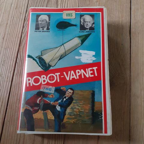 ROBOT-VAPNET. SVENSK BIG BOX UTLEIEFILM.