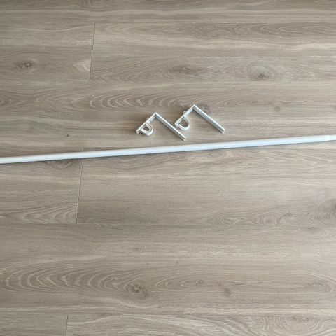 Ikea gardinstang med forlengelse, 120-225 cm.