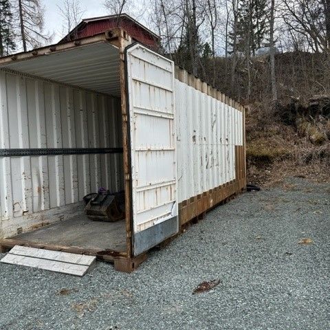 Container 25 fot, høyde 2,7 m