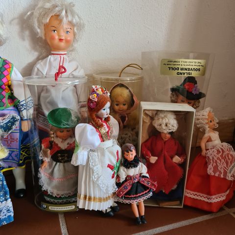 Gamle dukker/vintage, eldre dukkesamling