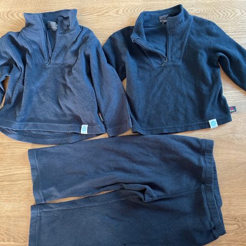 Helly hansen fleece genser og bukse (str 98) selges