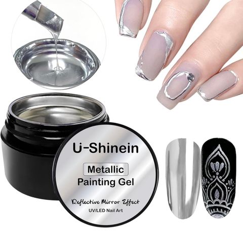 Metallic uv gel polish nails neglelakk