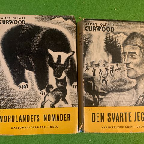 5 eldre bøker av James Oliver Curwood