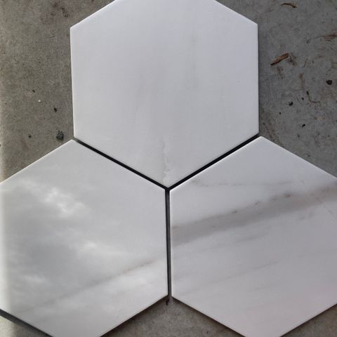 Fliser Hexagon 20x23, gulv, vegg, bad, kjøkken