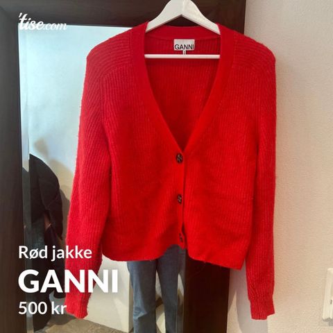 Rød jakke fra Ganni