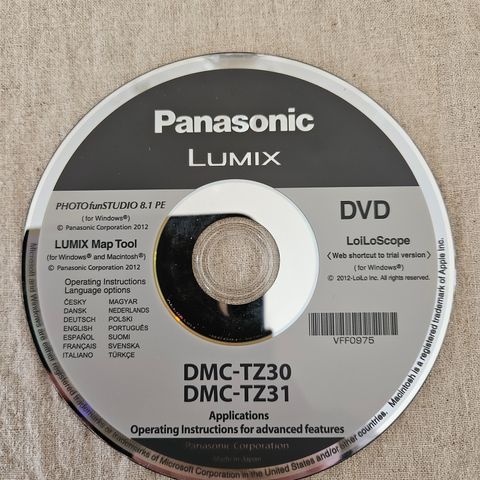 CD Panasonic Lumix DMC- TZ 30/ TZ 31