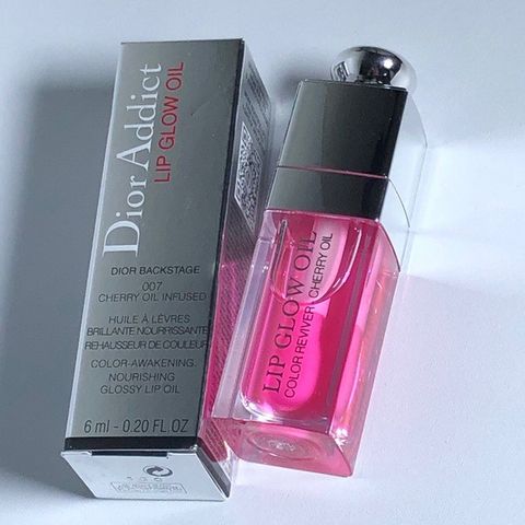 Dior Addict Lip Glow Oil 007 Raspberry, Ny og Ubrukt