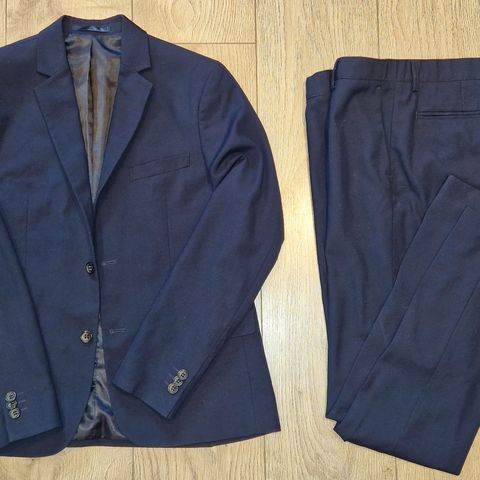 Mørk blå dressbukse og jakke str 164/14 år