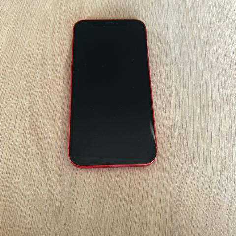 Pent brukt iPhone 12, 64GB Red edition