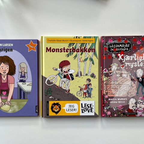 3 barnebøker (til ca 10 år)