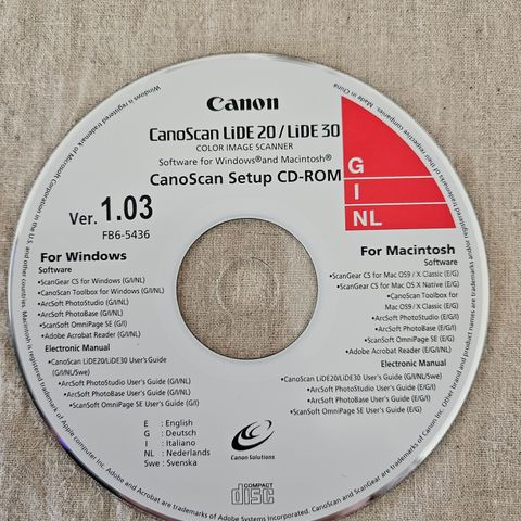 Canon setup cd-rom