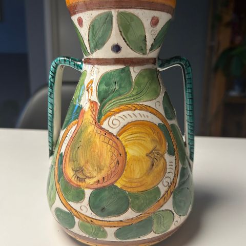 Krukke/vase i keramikk