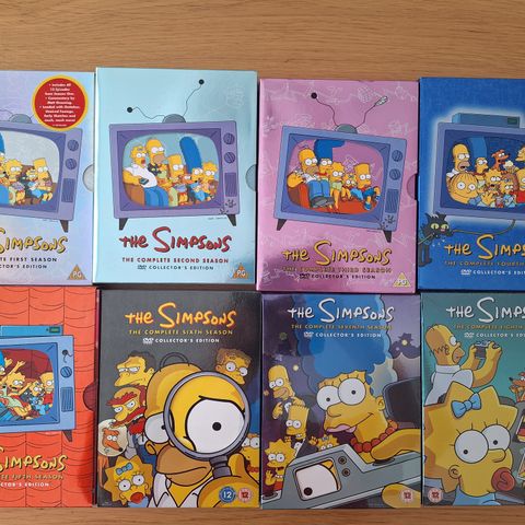 DVD Serier: Simpsons, X-Files, Futurama mfl.