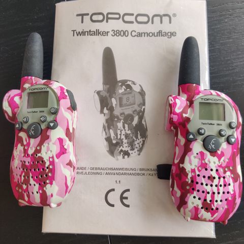Topcom twintalker 3800 camouflage walkie talkie selges.