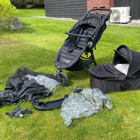 Babyjogger City Mini GT, med sportsdel og bagdel