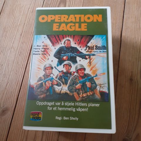 OPERATION EAGLE. NORSK BIG BOX VHS UTLEIEFILM.