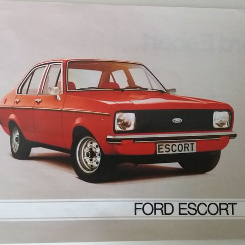 Ford ESCORT Mk II -brosjyre. (NORSK)