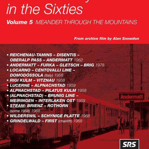 2 x DVDs Sveitsiske jernbaner på sekstitallet Great Films(HELT NY!)