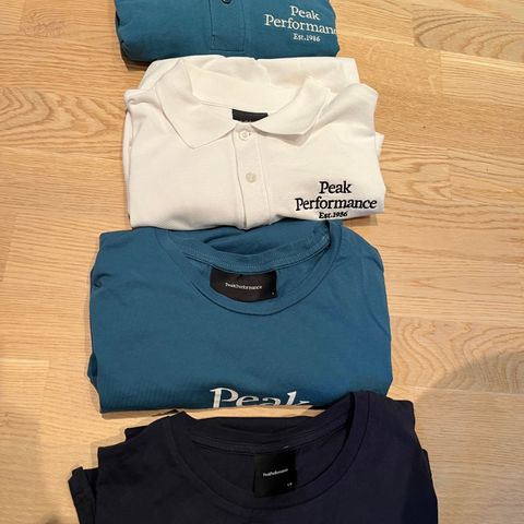 Peak performance t-skjorter og pikeskjorter str.170/S