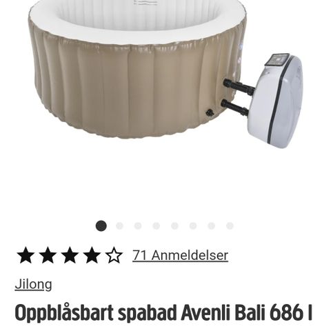 Oppblåsbart spabad/jacuzzi (les all tekst)