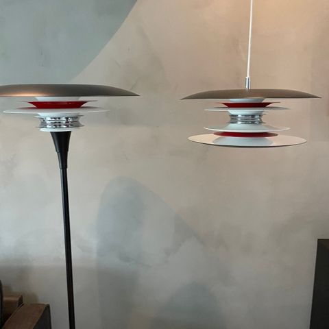 Stålampe + taklampe