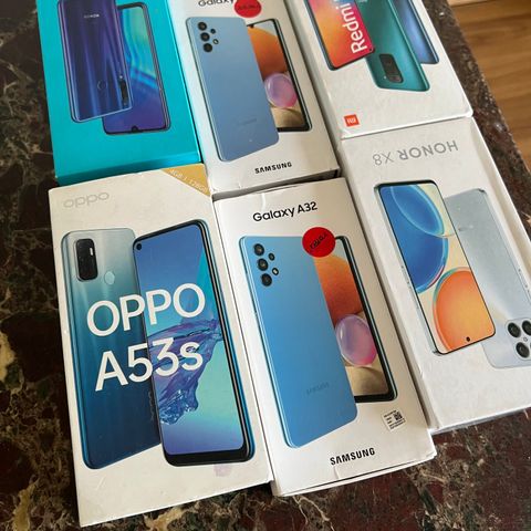 Mobiltelefoner for salg Samsung/Huawei/Oppo
